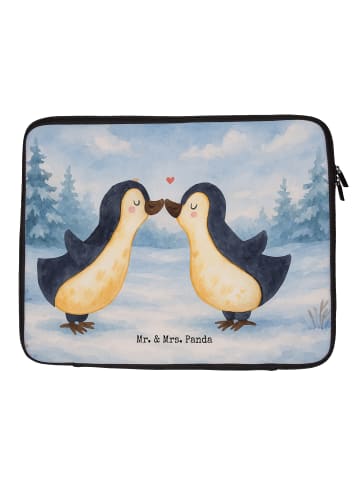 Mr. & Mrs. Panda Notebook Tasche Pinguin Liebe Design ohne Spruch in Weiß