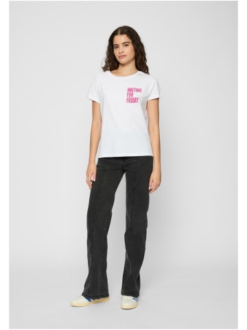 Mister Tee T-Shirt "Waiting For Friday Tee" in Weiß