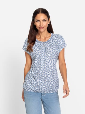 WITT WEIDEN Shirt in dunkelblau-bedruckt