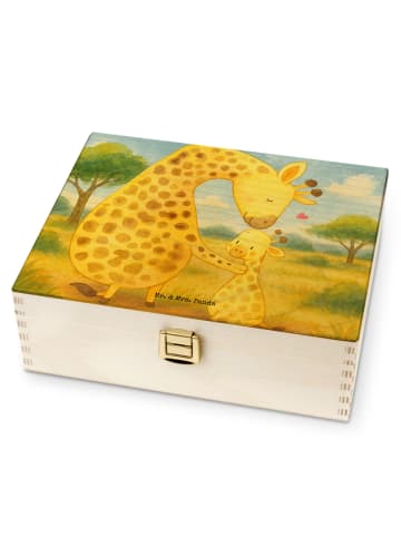 Mr. & Mrs. Panda Teekasten Giraffe Kind Design ohne Spruch in Weiß
