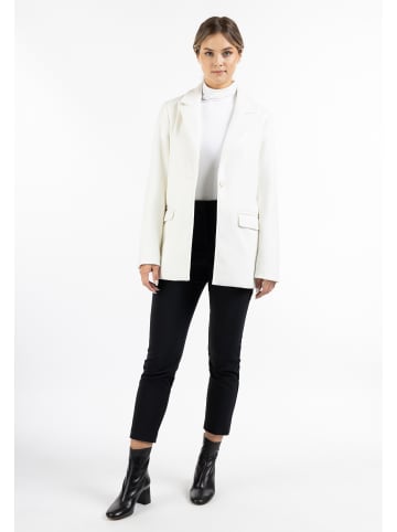 DreiMaster Damen Langer Blazer in Wollweiss