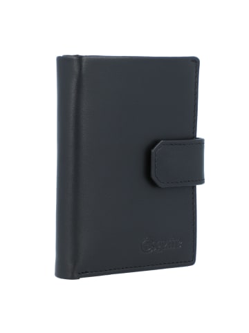 Esquire New Silk Geldbörse Leder 7,5 cm schwarz