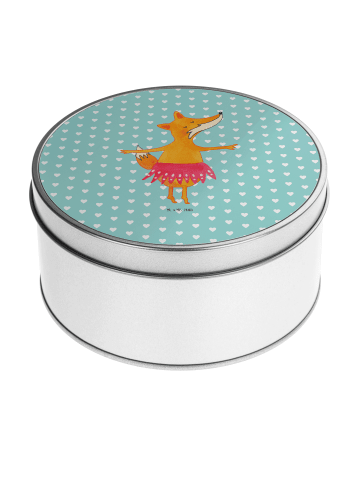 Mr. & Mrs. Panda Dose Fuchs Ballerina ohne Spruch in Türkis Pastell