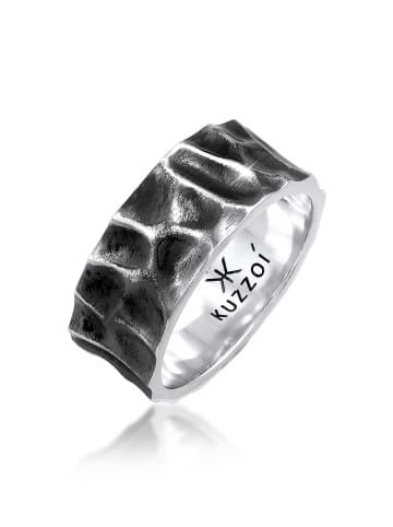 KUZZOI Ring 925 Sterling Silber in Grau