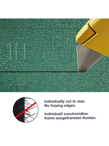 WohnDirect Moderner Küchenläufer PATCH in Grau