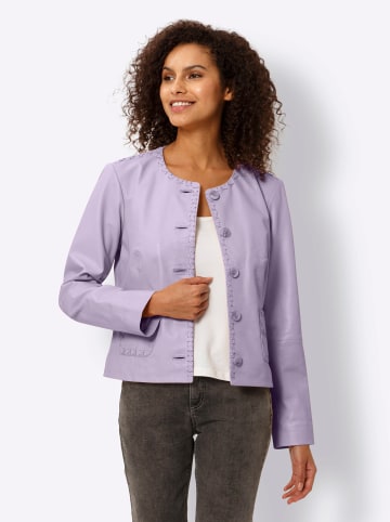 Heine Lederjacke in flieder
