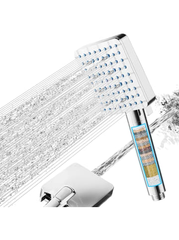 COBB Duschkopf mit Filter für hartes Wasser Duschbrause Wassersparend quadratisch