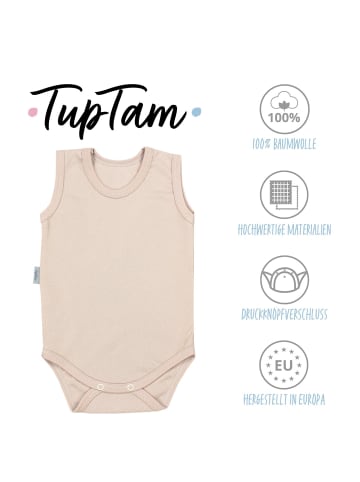 TupTam Baby Mädchen Achselbody 5er Pack in beige/apricot