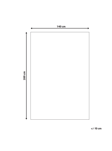 Beliani Kinderteppich JAJPUR  in Grün/Beige/Orange - (W) 140 x (L) 200 cm