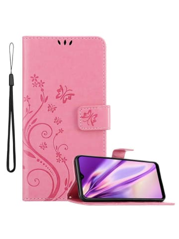 cadorabo Hülle für Samsung Galaxy A10 / M10 Blumen Design in FLORAL ROSA