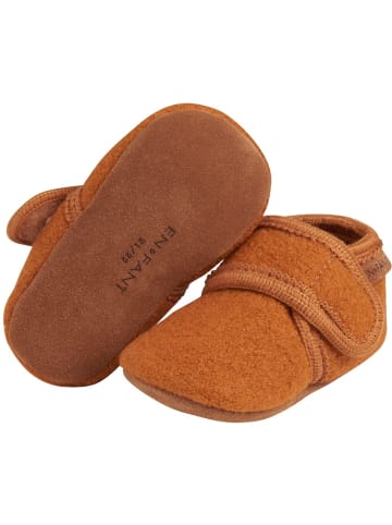 En Fant Kinder Slipper "Baby Wool slippers" in Braun