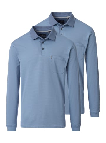 Casa moda Poloshirt Basic in Blau