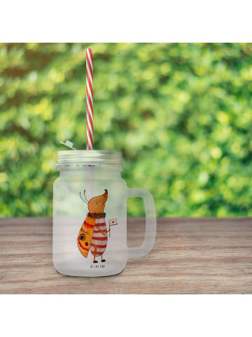 Mr. & Mrs. Panda Glas Nachtfalter Fähnchen ohne Spruch in Transparent