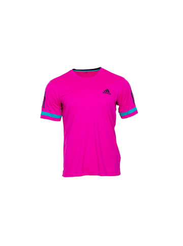 adidas Shirt Club 3 Stripes Tennis in Rosa