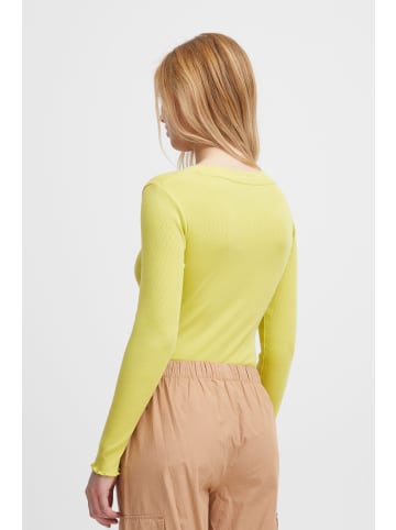 b. young BYSANANA LS BLOUSE 2 - JERSEY Slim fit in Green Banana