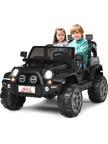 COSTWAY 12V Elektroauto 2 Sitzer in Schwarz