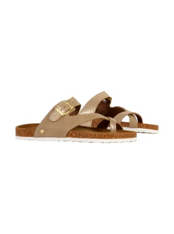 Terre de Marins Lederpantoletten Siera Beige