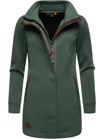 ragwear Sweatjacke Letrice Bonded in Pine Green