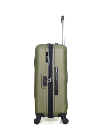 WAVE PARIS Mittelgroßer Hartschalenkoffer AMAZONE in Khaki (64L)