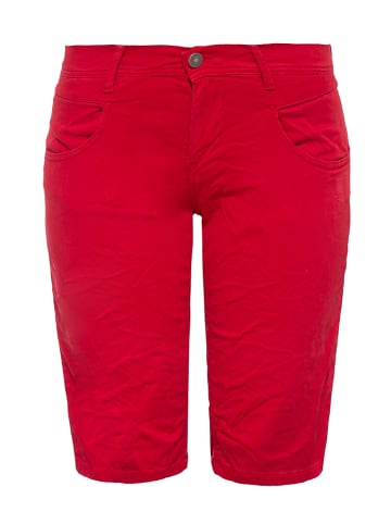 Way of Glory Way of Glory WAY OF GLORY Damen Bermuda im legeren Design mit femininem Akzent in rot