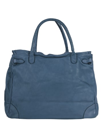 Samantha Look Shopper echt Leder in blau