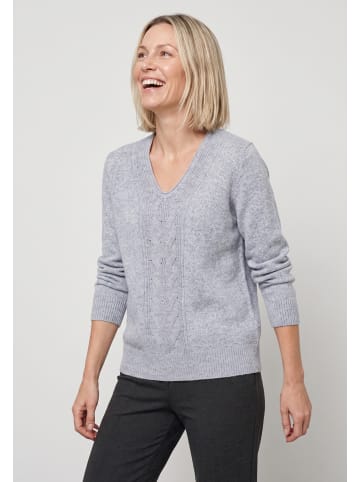 Strickpullover in Pearl Grey Melange