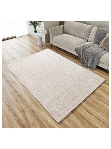 Atticgo Kurzflor-Teppich BARESA in silber