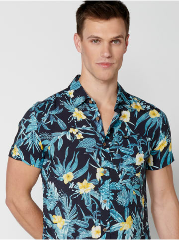 KOROSHI Kurzarmshirt in gelb