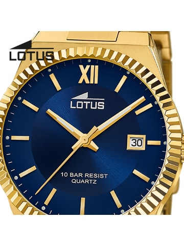 Lotus Chronograph-Armbanduhr Lotus Classic gold groß (ca. 40mm)