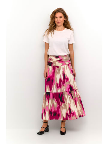 Kaffe Rock KAmaxi in Pink Abstract Print