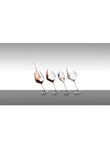 RIEDEL Glas 4er Set Wein-Tasting-Set + Poliertuch Veloce in transparent