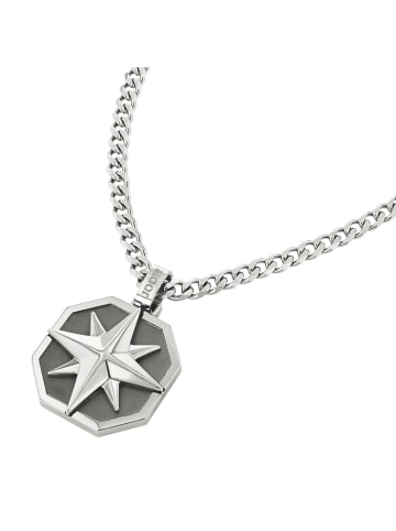 JOOP! Kette mit Anhänger Edelstahl, IP gun in Silber