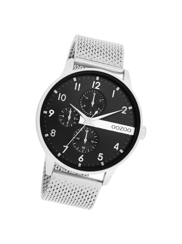 Oozoo Analog-Armbanduhr Oozoo Timepieces silber groß (ca. 45mm)