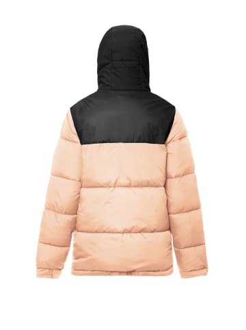 myMo Wattierte Steppjacke in Pfirsich Schwarz