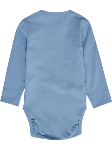 Hummel Kinder Langarmbody "Mini Solid Body Longsleeve Bee" in Blau