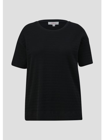 s.Oliver T-Shirt kurzarm in Schwarz