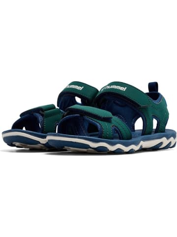 Hummel Kinder Sandale "Sandal Sport Jr" in Grün