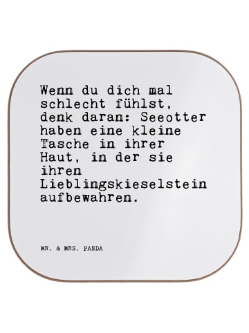 Mr. & Mrs. Panda Tischuntersetzer Wenn du dich mal... mit Spruch in Weiß