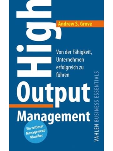 Verlag Franz Vahlen Buch - High Output Management