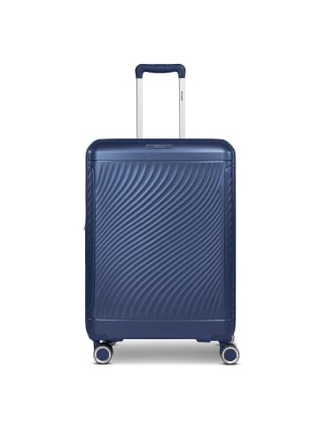 PICARD Vienna 4 Rollen Trolley M 65 cm mit Dehnfalte in navy blue