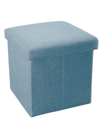 Intirilife Faltbarer Sitzhocker 30x30x30 cm in HIMMEL BLAU