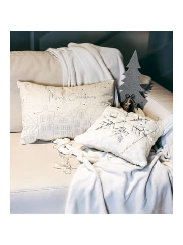 ESPRIT Zierkissenhülle Weihnachten TOWN in Offwhite
