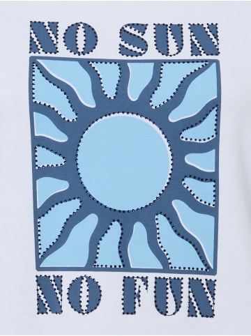 Zero  T-Shirt in weiß blau