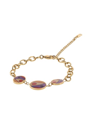 grassland Women Bracalet With Lobster Clasp in Gold Multicolor