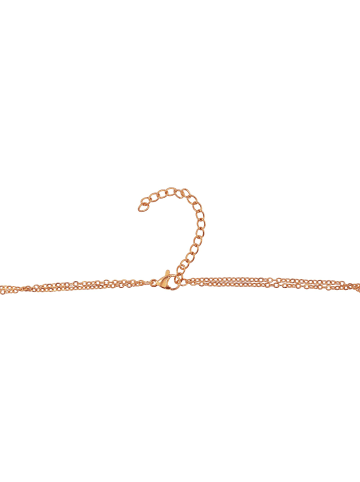 Adeliás Damen Halskette aus Edelstahl 43 cm in gold