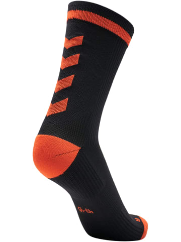 Hummel Hummel Low Socken Elite Indoor Multisport Unisex Erwachsene Atmungsaktiv Feuchtigkeitsabsorbierenden in BLACK/FIESTA