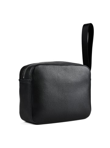 Lacoste Business Kulturbeutel Leder 24 cm in noir