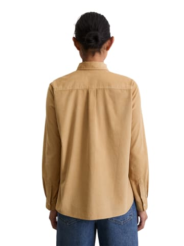 Marc O'Polo Feincord-Langarm-Bluse regular in pure sand