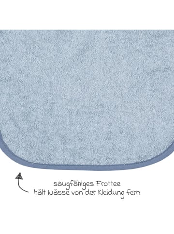Wörner Riesen-Lätzchen mit Druckknopf 30 x 45 cm in blau