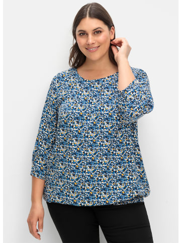 sheego Tunika in tiefblau-gemustert